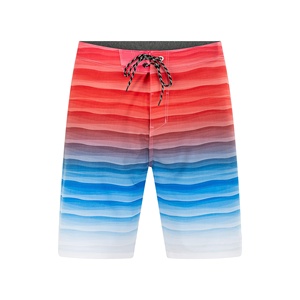 Short de bain d'été confortable et respirant pour hommes Short de plage de fitness à séchage rapide avec motif solide en tissu de maille imprimé - Product Image 4