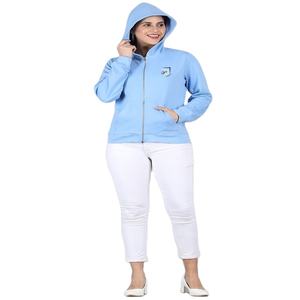 Sudaderas con capucha de lana pesada de gran tamaño bordadas con logotipo personalizable para mujer nuevo estilo informal invierno stock oferta - Product Image 1
