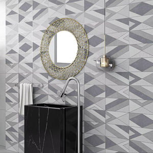 Azulejo de Porcelana Mate de 600x1200mm con Diseño Geométrico Marrón para Decoración de Paredes y Pisos Interiores - Product Image 1