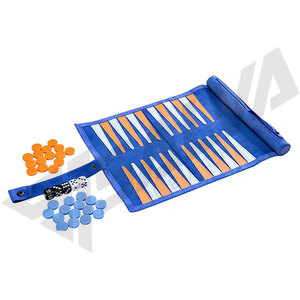 Backgammon <b>Chess</b> Checker <b>Set</b> Portable Roll-up Design for Travel Game Backgammon Game <b>Board</b> - Product Image 3