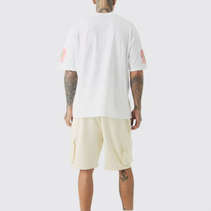 Camiseta de hombre estilo streetwear vintage con cuello y cremallera, informal de verano, nueva moda, venta al por mayor, personalizada con serigrafía. - Product Image 2