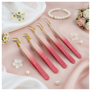Professional Fiber Tip Eyelash Tweezer Salon Quality <b>Lash</b> Extension Tweezers <b>Kit</b> Eyelash Extension Tweezer <b>Lash</b> Artist Tools - Product Image 1