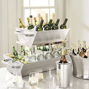 <b>Serving</b> bucket stylish metal drink tub upscale entertaining bucket professional grade ice bucket large <b>serving</b> tub - Product Image 5