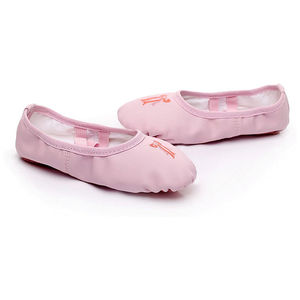 รองเท้าเต้นแจ๊สและบัลเลต์สำหรับผู้หญิง ราคาโรงงาน คุณภาพสูง รองรับโลโก้สั่งทำ รองเท้าบัลเลต์ผ้าใบสำหรับผู้หญิง รองเท้าหนัง - Product Image 3