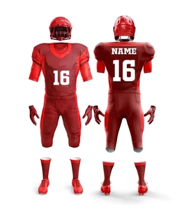 Uniformes de Fútbol Americano Personalizables Blancos y Dorados con Impresión por Transferencia de Calor, 100% Poliéster, Cuello en V, Manga Corta, para Hombres Adultos - Product Image 5
