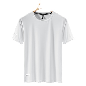 Camiseta Deportiva de Secado Rápido para Hombre, Diseño Sencillo, Manga Corta, Verano 2024, Informal, 100% Algodón, Tallas Grandes 6XL-9XL, Camiseta de Gimnasio - Product Image 3
