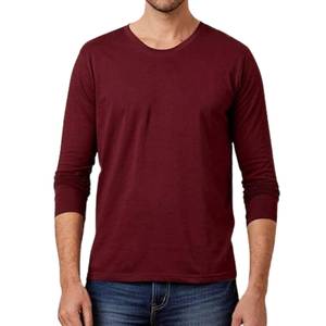 T-shirt à manches longues double couche pour homme, vierge, durable, style streetwear, vente en gros directe usine - Product Image 3