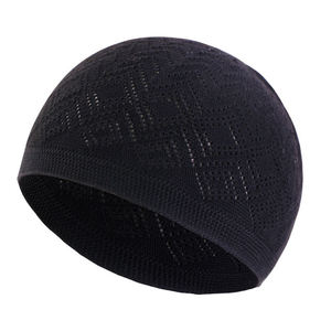 Chapeau de prière Kufi pour hommes de qualité supérieure, confortable, en coton doux, chapeau islamique, fournisseur en gros - Product Image 3