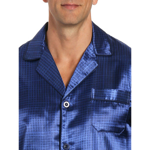 Designer 2026 Summer Black Ice <b>Silk</b> Matching Sleepwear 3 Piece Short Set Pjs Sleeping <b>Pyjama</b> Pajamas for <b>Men</b> 2026 - Product Image 3