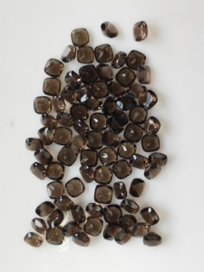 Cuarzo Ahumado Marrón Natural de 6MM, Corte Cojín, Tamaño Personalizable, Gema Suelta de la Mejor Calidad para Joyería - Product Image 2