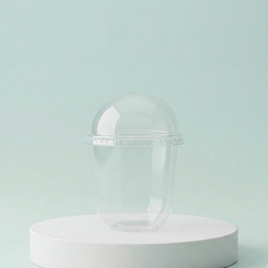 Vasos Desechables de Plástico PP en Forma de U de 12oz y 16oz, Transparentes, para Café, Bebidas Frías, Boba y Burbujas, con Tapas, Venta al Por Mayor Personalizada - Product Image 1