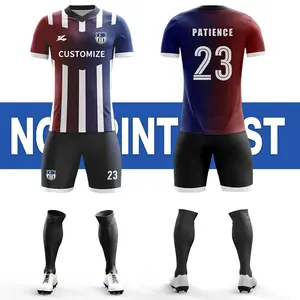 Los uniformes de fútbol americano pantalones cortos fútbol conjunto completo de fútbol kit