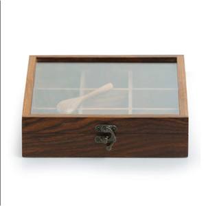Boîte à épices et accessoires de camping en bois moderne de qualité supérieure, fabriquée en Inde - Product Image 1