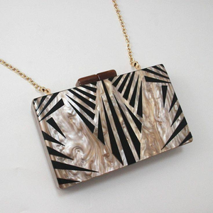 Luxury Design Resin Women's Clutch for Wedding and Party Available at Wholesale Price From India BY MULTI CRAFT - Product Image 3