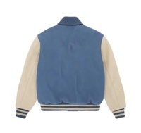 Veste universitaire personnalisée en gros, veste de baseball unisexe de qualité supérieure avec poignets côtelés pour les uniformes d'entreprise et scolaires
