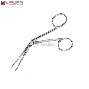 Pinza para tampones de oído de alta precisión, recta, de 135 mm (5 1/4 pulgadas), para cirugía ORL, instrumento médico, modelo pesado, con punta curvada - Product Image 5
