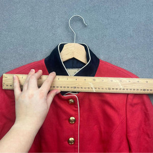 Custom Red Uniform Highland Doublet Jacket with <b>Yellow</b> Facings Handmade Ceremonial Piper Jackets - Product Image 6