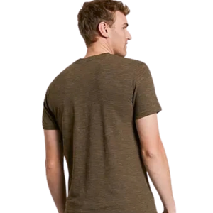 T-shirt Homme Slim Fit Col Rond Manches Courtes Minimaliste Décontracté Personnalisé Vente en Gros Coton Jersey Tee Top Basique Quotidien OEM - Product Image 2
