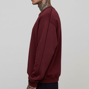 Prix de gros – Nouveauté Hiver : Sweats à capuche et pulls oversize à col rond, 100 % coton molletonné, délavage à la pierre, grammage lourd - Product Image 5