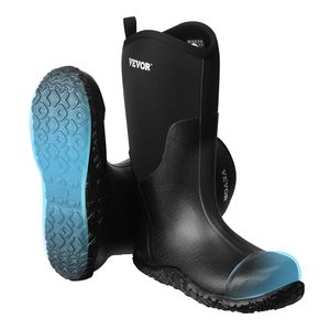 Stivali da lavoro in gomma da uomo taglia 12 US scarpe protettive di sicurezza con punta in acciaio per ambiente di lavoro a pioggia - Product Image 1