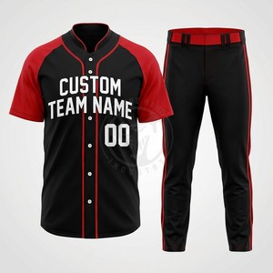 Camisetas de béisbol personalizadas para academias deportivas, de malla transpirable de poliéster, con diseño de botones completos, pedidos por equipo. - Product Image 2
