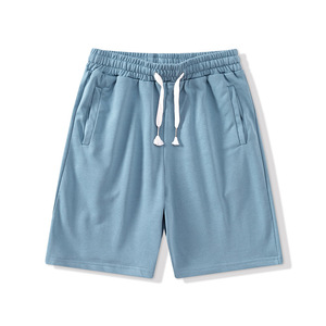 Shorts Bermuda en coton blanc pour homme avec cordon de serrage à la taille et poches, style décontracté - Product Image 5
