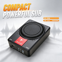Subwoofer actif robuste de 10 pouces sous le siège, amplificateur mono 200W pour système audio de véhicule