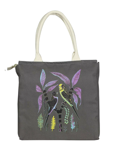 Pinnacle Bharat Women's Cotton Canvas Tote <b>Bag</b> Zipper Shoulder Strap <b>Medium</b> Size-Durable Eco-Friendly for Grocery Everyday Use - Product Image 3