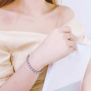 Pulsera de Tenis de Moissanita de Alta Calidad, Plata 925 con Baño de Rodio, Brillo Intenso, Resistente al Deslustre, Cierre Seguro, Estilo Hip Hop, Regalo - Product Image 1