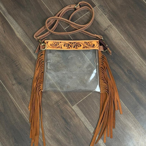 กระเป๋าสะพายข้างแบบใสมีซิปกระเป๋าสำหรับผู้หญิงกระเป๋าสะพายข้างสำหรับคอนเสิร์ตคอนเสิร์ตหนังแท้เครื่องมือ - Product Image 5