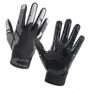 Gants de football gaéliques d'hiver pour hommes, avec emballage personnalisé, grip durable, en coton/polyester/spandex extensible, à dos ouvert, pour la sécurité - Product Image 1