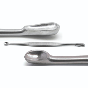 Cureta de doble punta para huesos, cureta de anillo, instrumento quirúrgico de acero inoxidable para dermatología, CE OEM - Product Image 1