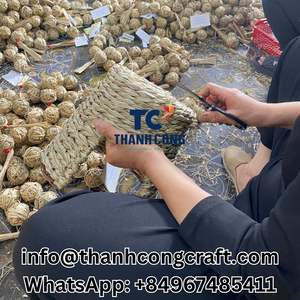 Multi-Purpose WATER HYACINTH BASKET in a Unique Strawberry Shape A Practical KID <b>TOY</b> STORAGE for Homes and Schools - Product Image 5