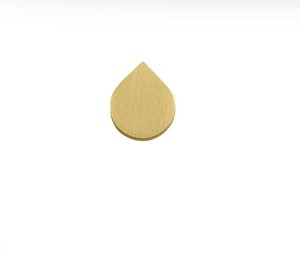 Modern Brushed Solid Brass Drop Shape Cabinet Knobs Kitichen Hardware Satin Gold Finished Drawer Dresser High Quality Customized - Product Image 1