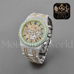 Fabulous Iced Out Bust Down Moissanite Diamond Wrist <b>Watch</b> Stainless Steel Luxury Fashion Quartz <b>Watch</b> Pass Any Diamond Tester - Product Image 3