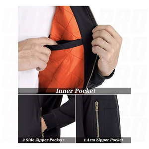 <b>Men</b>’s Bomber <b>Jacket</b> Casual Fall Winter Style <b>Jacket</b> Warm Windproof Outdoor Flight Coat Fashionable Everyday Outwear <b>Men</b> - Product Image 6