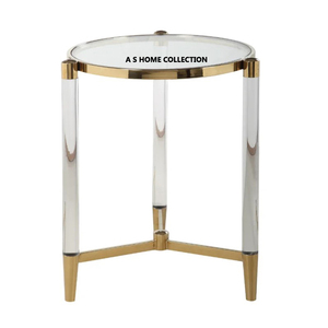 Stylish Designer Stainless Steel Metal Multi-Functional Side Table Gold Finished Classic Living Room <b>Home</b> - Product Image 3
