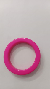 กำไลข้อมือเรซิ่นอะคริลิกอะซิเตททรงกลมบางสีสันสดใสสไตล์แฟชั่นสำหรับงานครบรอบ - Product Image 2