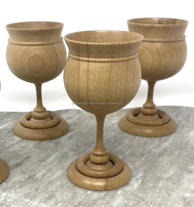 Glass & <b>Goblets</b> Acacia Wooden Drinking Glass for Home Hotel Drink for Juice Natural Wooden Texture From India - Product Image 3