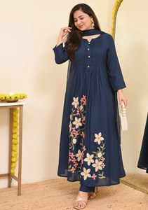 OFERTA DE VERANO, COLECCIÓN DE DISEÑOS DHAMAKA, SALWAR KAMEEZ DE ALGODÓN, MODERNO, PARA FIESTAS, TELA PREMIUM DE ALTA CALIDAD, DE SECADO RÁPIDO - Product Image 4