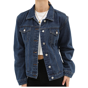 Chaqueta vaquera de mujer de alta calidad, manga larga, informal, estilos populares, para uso diario. - Product Image 1