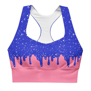 Sujetador deportivo sublimado de poliéster y elastano ligero para mujer 2026, transpirable, para yoga, que absorbe la humedad, con espalda cruzada - Product Image 1