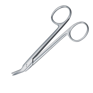 Tijeras Angulares de 4.75 Pulgadas con Acabado Arenado, Instrumento de Acero Inoxidable para Uso Dental Restaurativo y Quirúrgico - Product Image 3