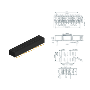หัวต่อแบบแถวคู่ขนาด 1.27 มม. สำหรับระบบฝังตัว - Product Image 4