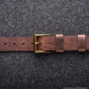 Cinturón de Cuero Genuino Personalizado al por Mayor para Hombre, Cinturones de Vestir de Diseño de Lujo Duraderos para Trajes, Hebilla Lisa LMB-0091 - Product Image 4