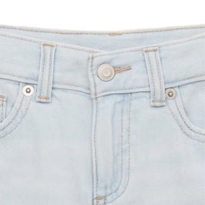 Pantalones Cortos Bermuda de Lona Vaquera Azul Claro para Hombre, Cintura Media, Cierre de Botones, Estilo Casual, Color Sólido, Tejido Transpirable - Product Image 3