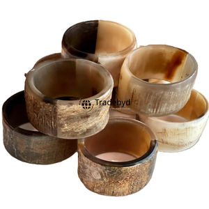 Anneau de serviette en corne de qualité supérieure, fait main, élégant, décoration de table, Tradebyd - Product Image 1