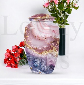 Urna vibrante con diseño en espiral, un innovador recurso para recordar a los seres queridos, urna funeraria para cenizas humanas, recuerdo decorativo. - Product Image 2