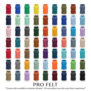 Whole Sale Custom Printed Solid Plain Color Sleeveless Tank Top Cotton Punk Rock Streetwear Summer Breathable Casual Fit T Shirt - Product Image 5