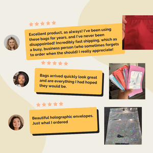 Bolsa de Mylar con Cierre Hermético y Base Plana, Color Morado, Tamaño Personalizado, para Envasado al por Mayor de Polvo, Suplementos, Té y Hierbas - Product Image 2